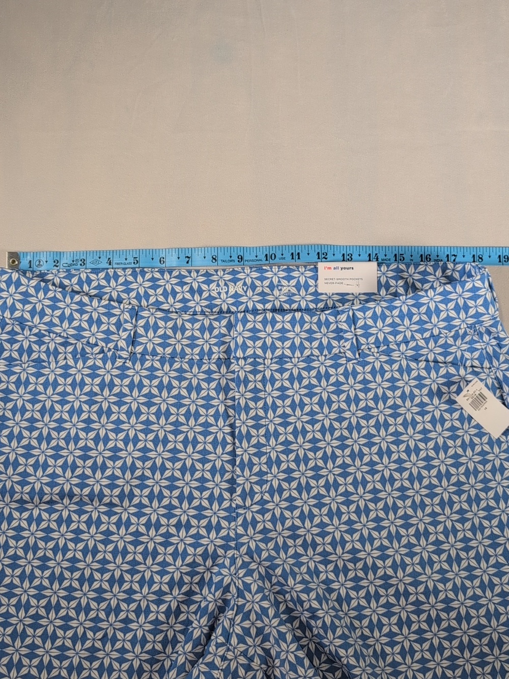 Old Navy High-Rise Pixie Shorts in Tile Blue Size 16 - Picture 6 of 11